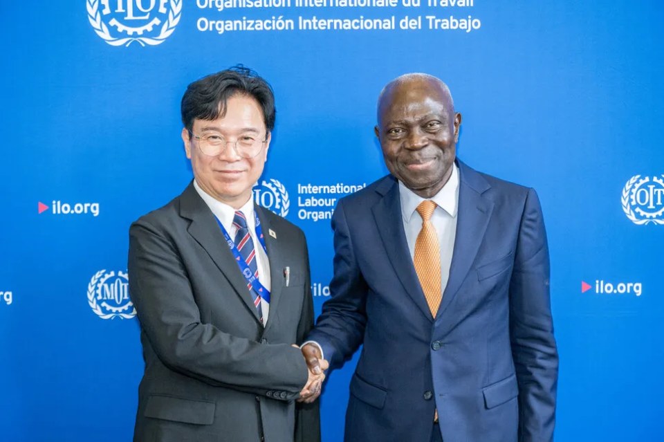 김영훈 노동 “AI 과실, 노동자와 기업 공정하게 나눠야”…ILO 총회 연설