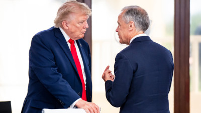 캐나다 총리, NATO 정상회의 앞두고 트럼프 대통령과 대화…총리실, 논의 내용 비공개