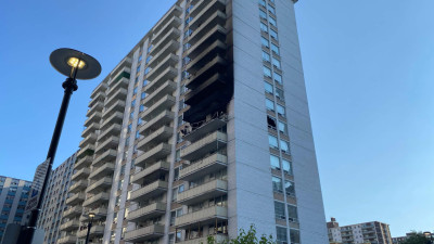 토론토 고층 아파트 화재로 어린이 2명 포함 4명 병원 이송