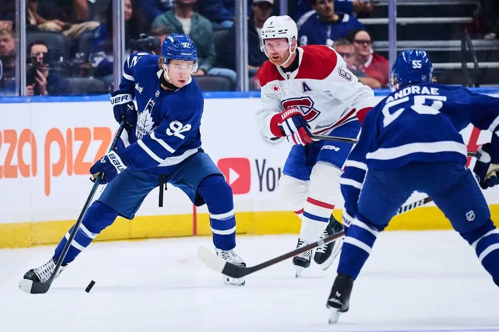 NHL 프리 시즌 첫날, 캐네디언스, 메이플 리프스 꺾어