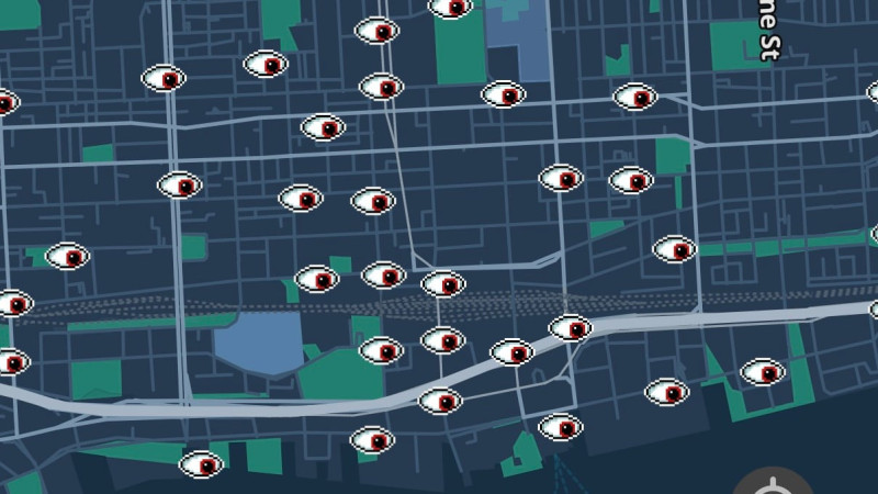 MapQuest, 캐나다 및 미국 내 감시 카메라 위치 공개