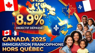 캐나다, 2025년 불어권 이민 목표 초과 달성… 퀘벡 외 지역 8.9% 기록