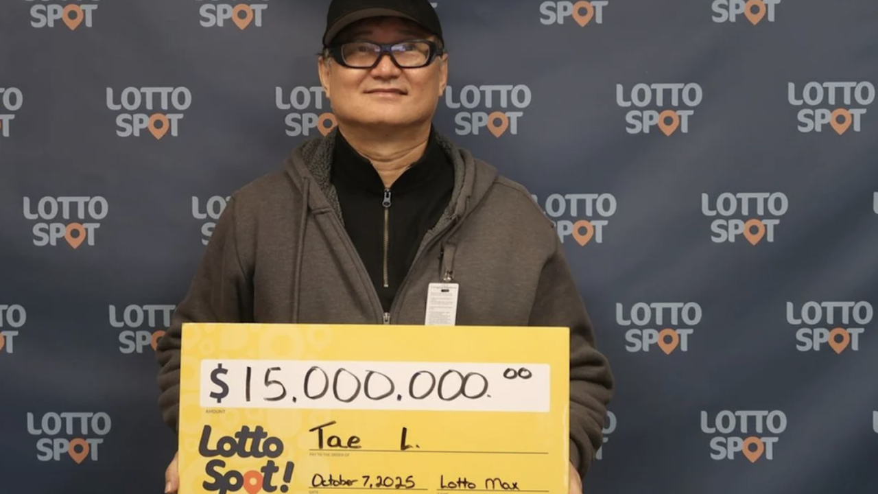 에드먼턴 남성, 1,500만 달러 로또맥스 잭팟… "상상만 하던 일이 현실로"