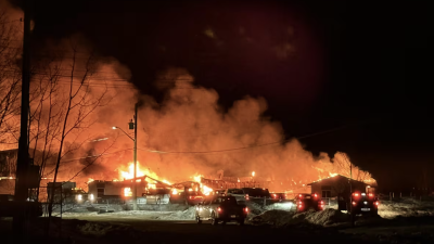 BC 북동부 블루베리 리버 퍼스트네이션 학교 화재로 전소… 인명피해는 없어