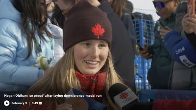 메건 올덤, 동메달 획득 후 감격의 인터뷰 너무나 자랑스럽다