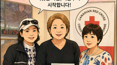 에드먼턴 한인 여성회, 캐나다 적십자사에 5,000달러 기부… 지역사회 나눔 실천
