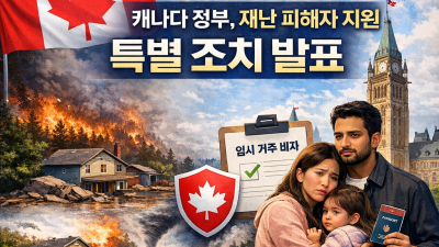 캐나다 정부, 국내 자연재해 피해자 지원 특별 조치 발표… 임시 거주자 신분 보호 강화