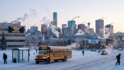 '극한 한파 경보' 발령, 스쿨버스 일부 운행 중단