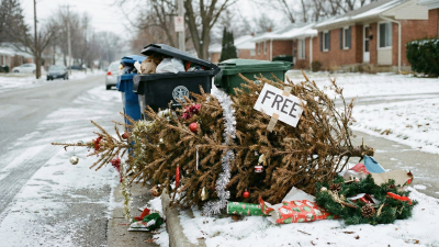 에드먼턴 시, 크리스마스 트리 '집 앞 수거' 전면 중단,  직접 반납하세요