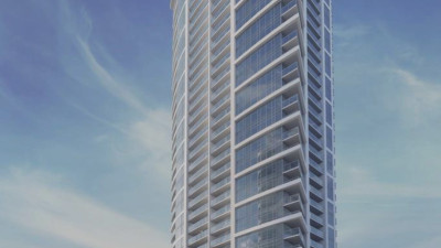 [렌트] 교통 편리한 써리 센트럴역 바로 앞 전망 좋은 33층 2.5Bed 2Bath 하이라이즈 써브 펜트 콘도 렌트