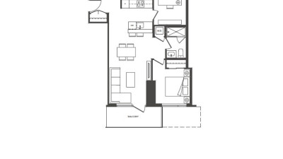 [렌트] [버퀴틀람역] Myriad 신축 콘도 1Bed + 1Den (644sqft)