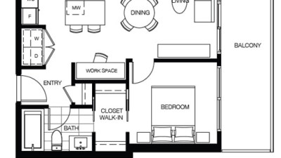 [렌트] 1BR with balcony by Lougheed Mall - The City of Lougheed Tower1