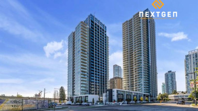 [렌트] [NextGen PM] Surrey 중심, 역세권에 위치한 깔끔하고 넉넉한 사이즈의 1베드룸 + 덴 콘도