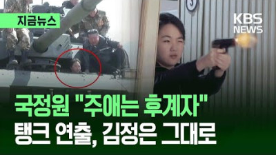 국정원 김주애 탱크 조종, 김정은 후계 시절 오마주… '여성 후계자' 공식화 분석