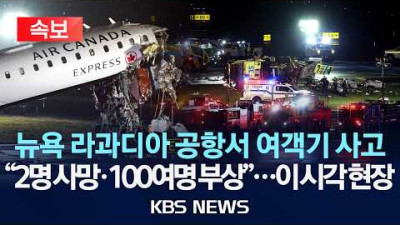 뉴욕 라과디아 공항 에어캐나다 여객기-소방차 충돌 참사… 조종사 2명 사망