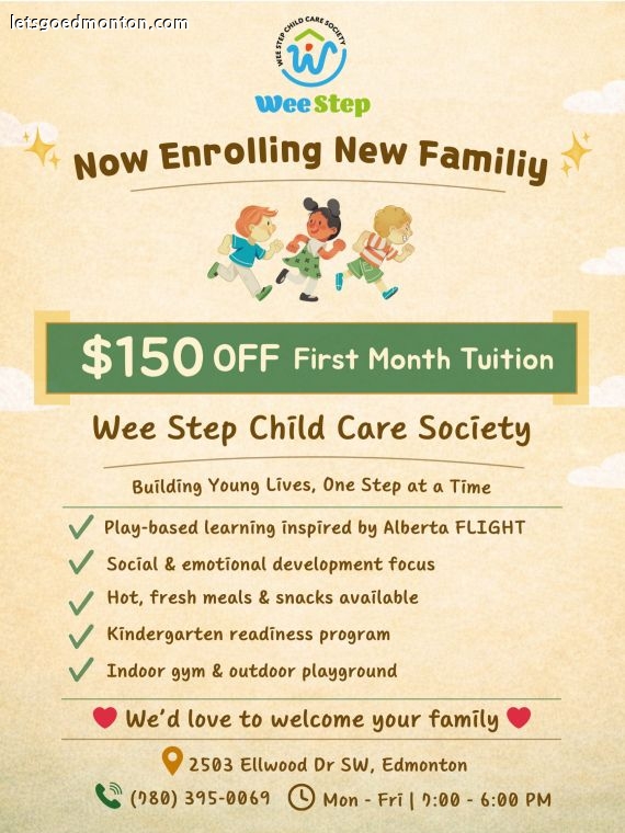 교육관련 - Wee Step Child Care 신규등록 프로모션!